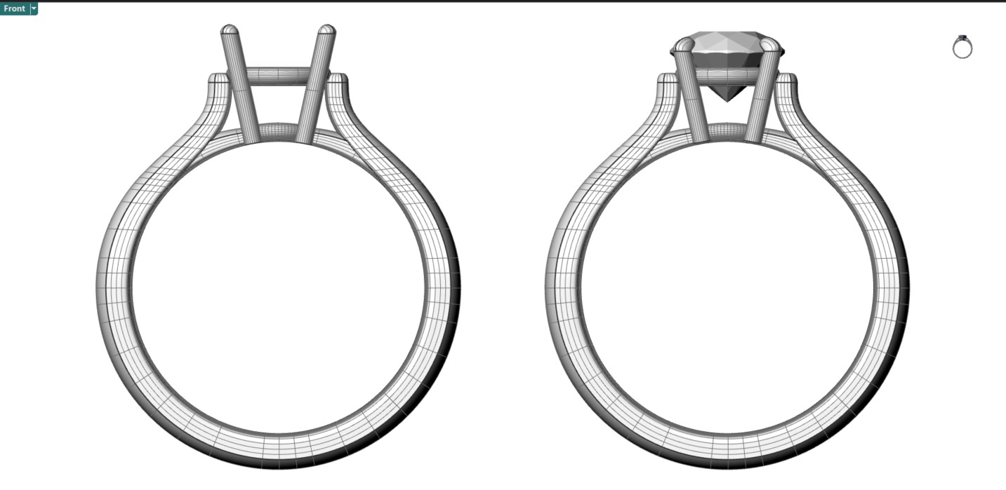 3D models for casting Ríona Finn Jewellery CAD